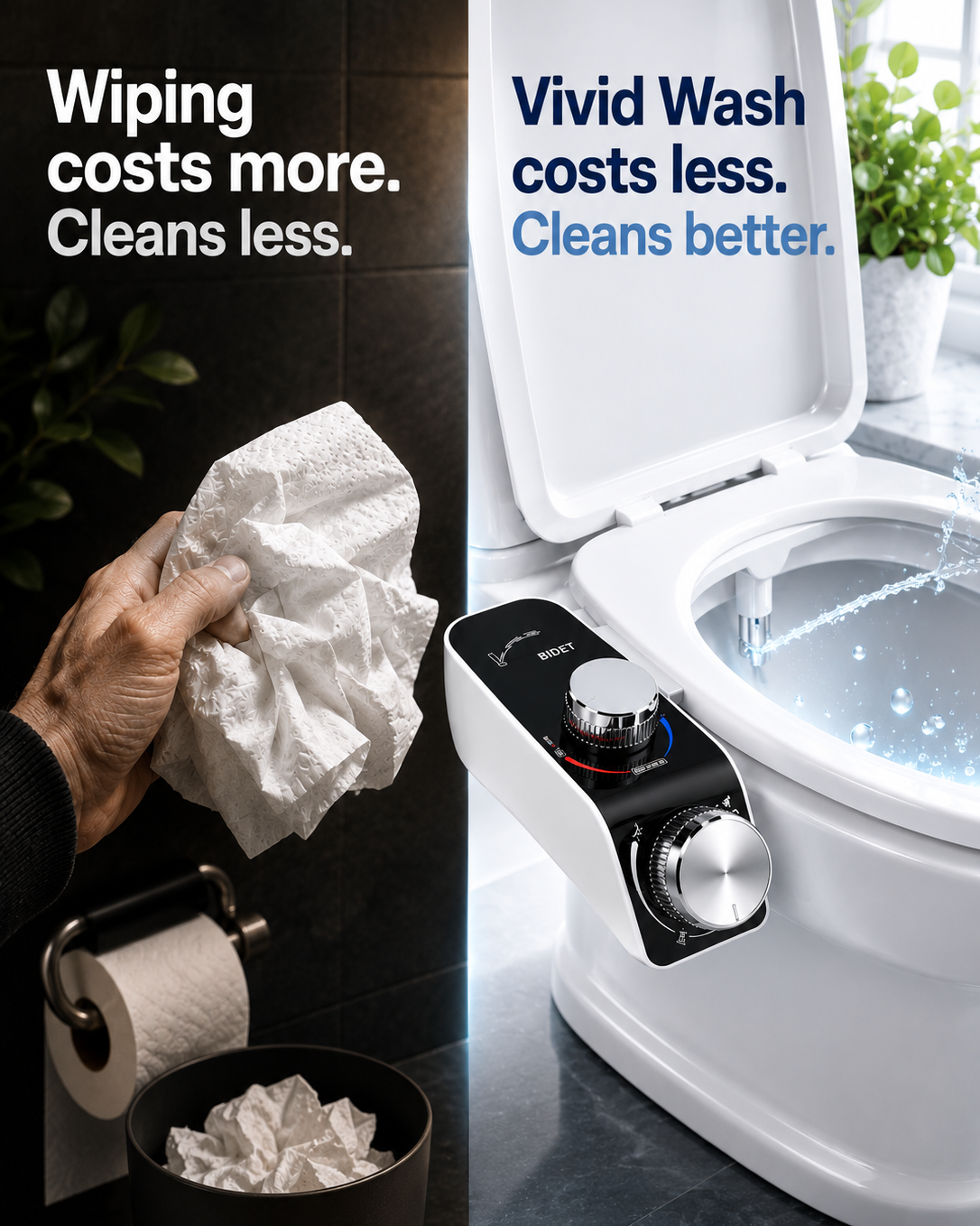 VividWash™ Bidet Attachment